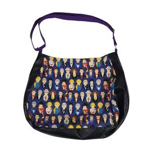 Doctor Who Character Shoulder Bag With Purple Strap Handmade